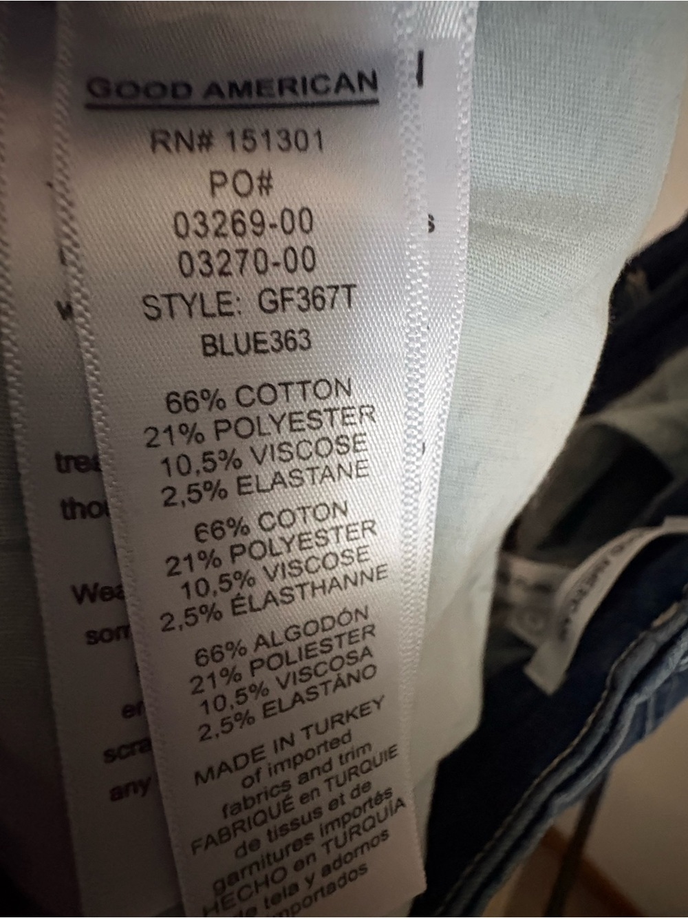Good American Dark Blue Flared Jeans - Picture 4 of 4